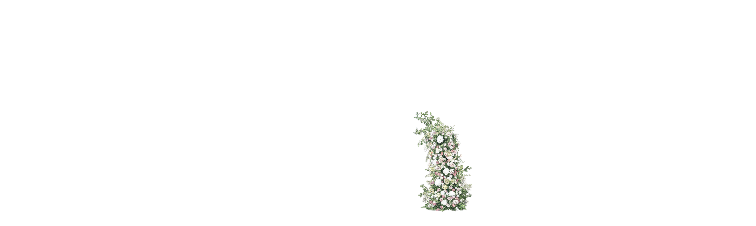 Right background flowers